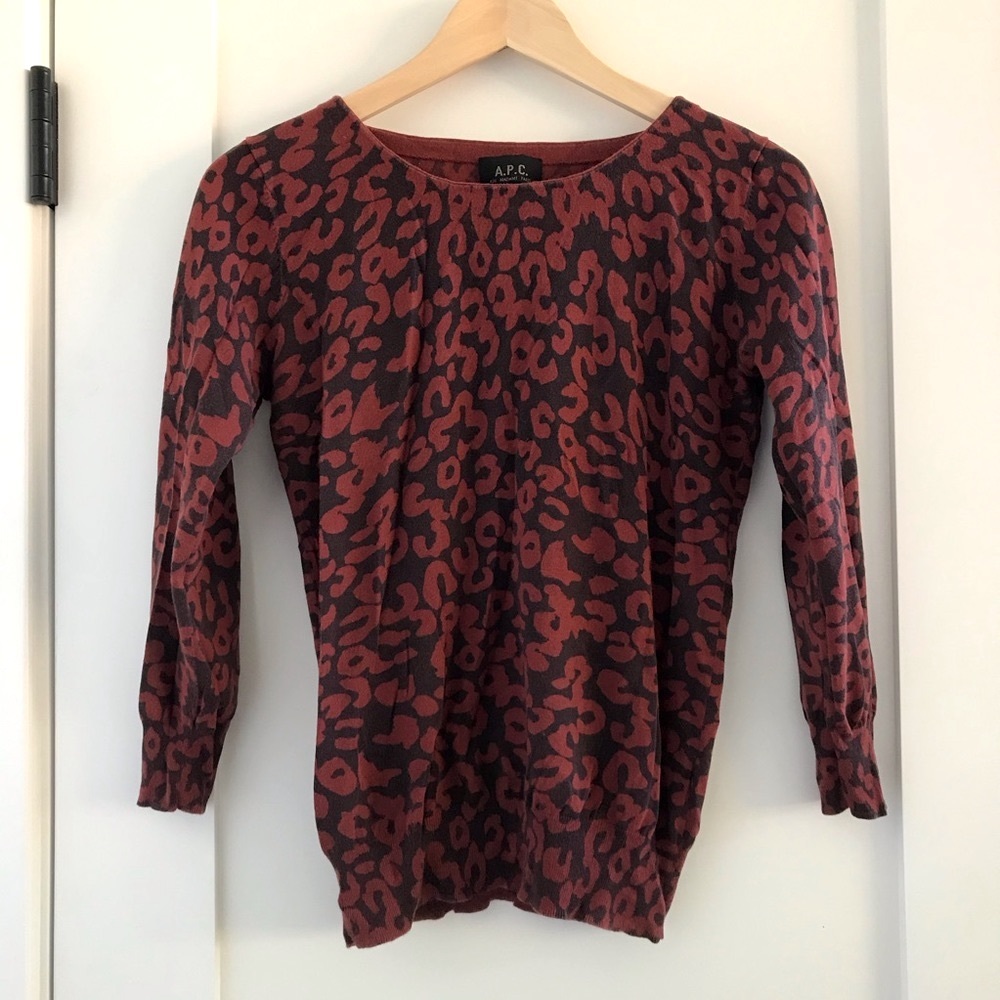 A.P.C Classic Leopard Top